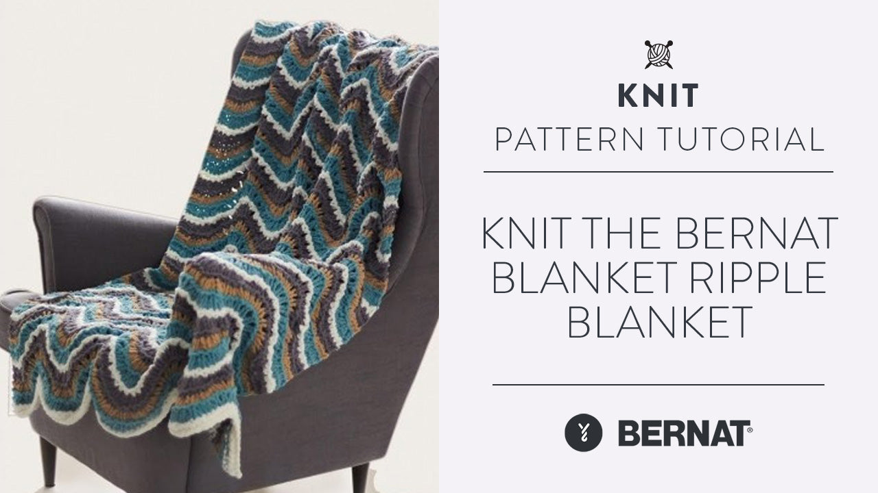 Image of Knit the Bernat Blanket Ripple Blanket thumbnail