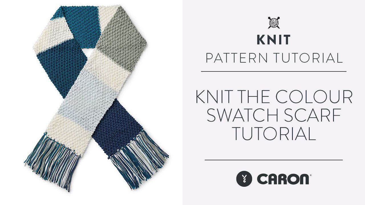 Image of Knit the Colour Swatch Scarf Tutorial thumbnail