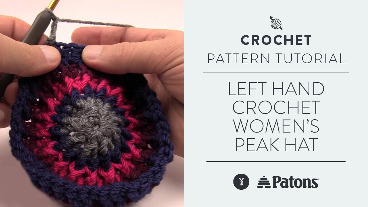 Image of Left Hand:  Crochet Women's Peak Hat thumbnail