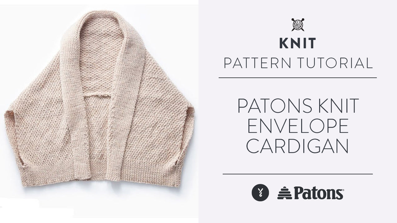 Image of Patons Knit Envelope Cardigan thumbnail