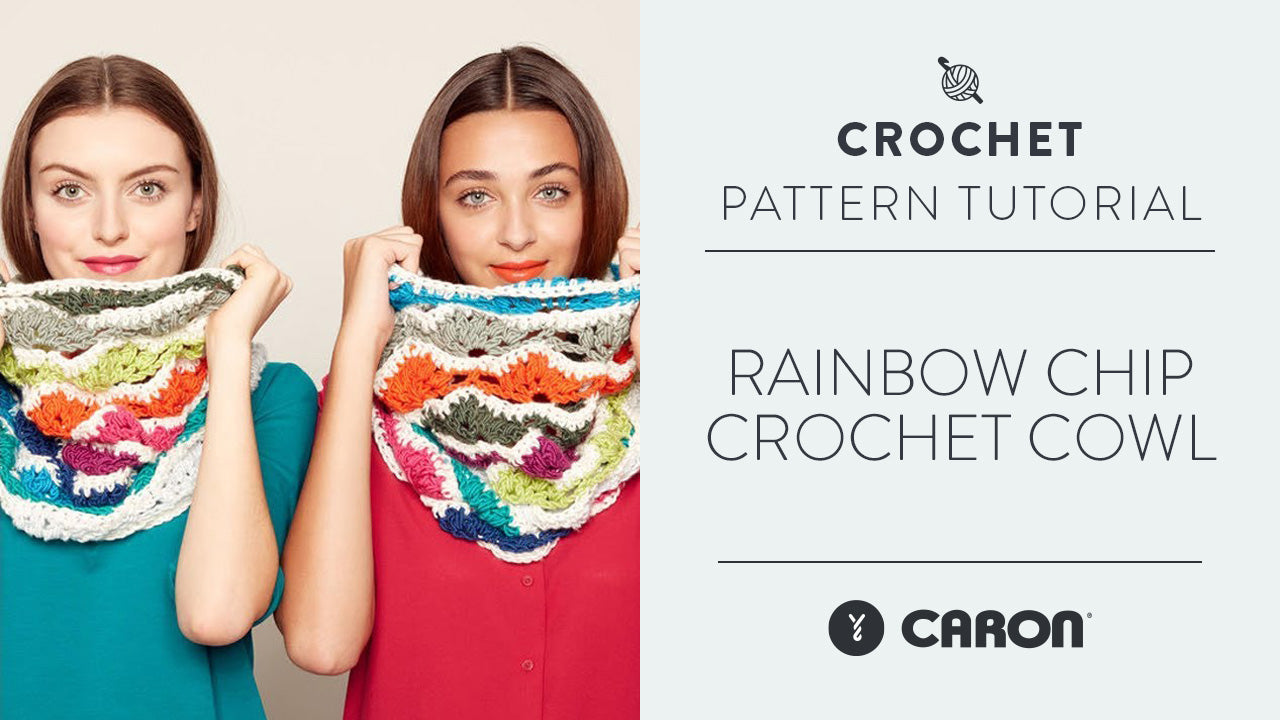 Image of Rainbow Chip Crochet Cowl thumbnail