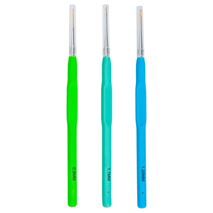 Susan Bates Soft Ergonomic Crochet Hook Set: Sizes 0.9, 1.1, 1.25 MM Susan Bates Soft Ergonomic Crochet Hook Set: Sizes 0.9, 1.1, 1.25 MM