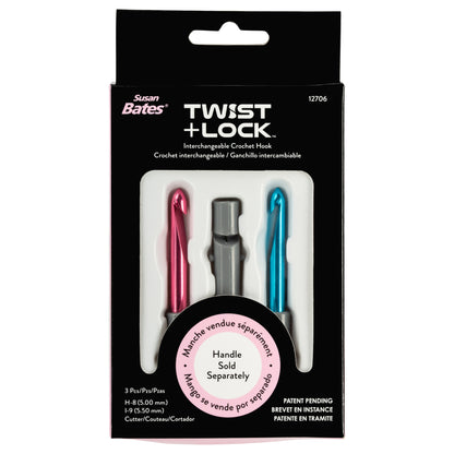 Susan Bates Twist + Lock - Clearance Items Yarn Cutter With H And I Hooks