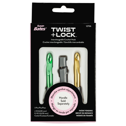Susan Bates Twist + Lock - Clearance Items Yarn Cutter With J And K Hooks