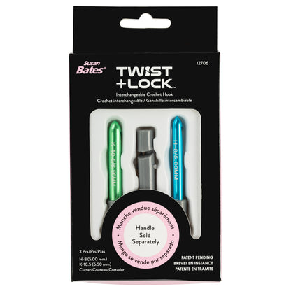 Susan Bates Twist + Lock - Clearance Items Yarn Cutter With H And K Hooks