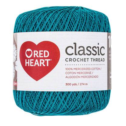 Red Heart Classic Crochet Thread Size 10 - Clearance Shades Peacock