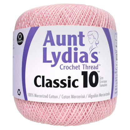 Aunt Lydia's Classic Crochet Thread Size 10 - Clearance shades Orchid Pink