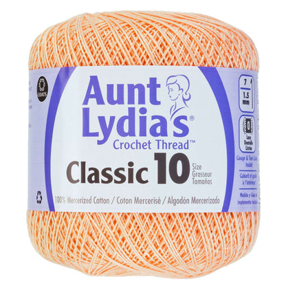 Aunt Lydia's Classic Crochet Thread Size 10 - Clearance shades Light Peach