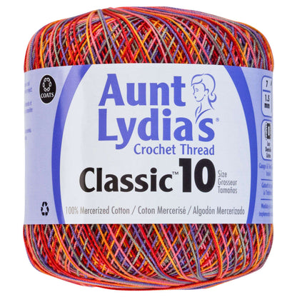 Aunt Lydia's Classic Crochet Thread Size 10 - Clearance shades Passionata