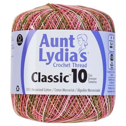 Aunt Lydia's Classic Crochet Thread Size 10 - Clearance shades Pink Camo