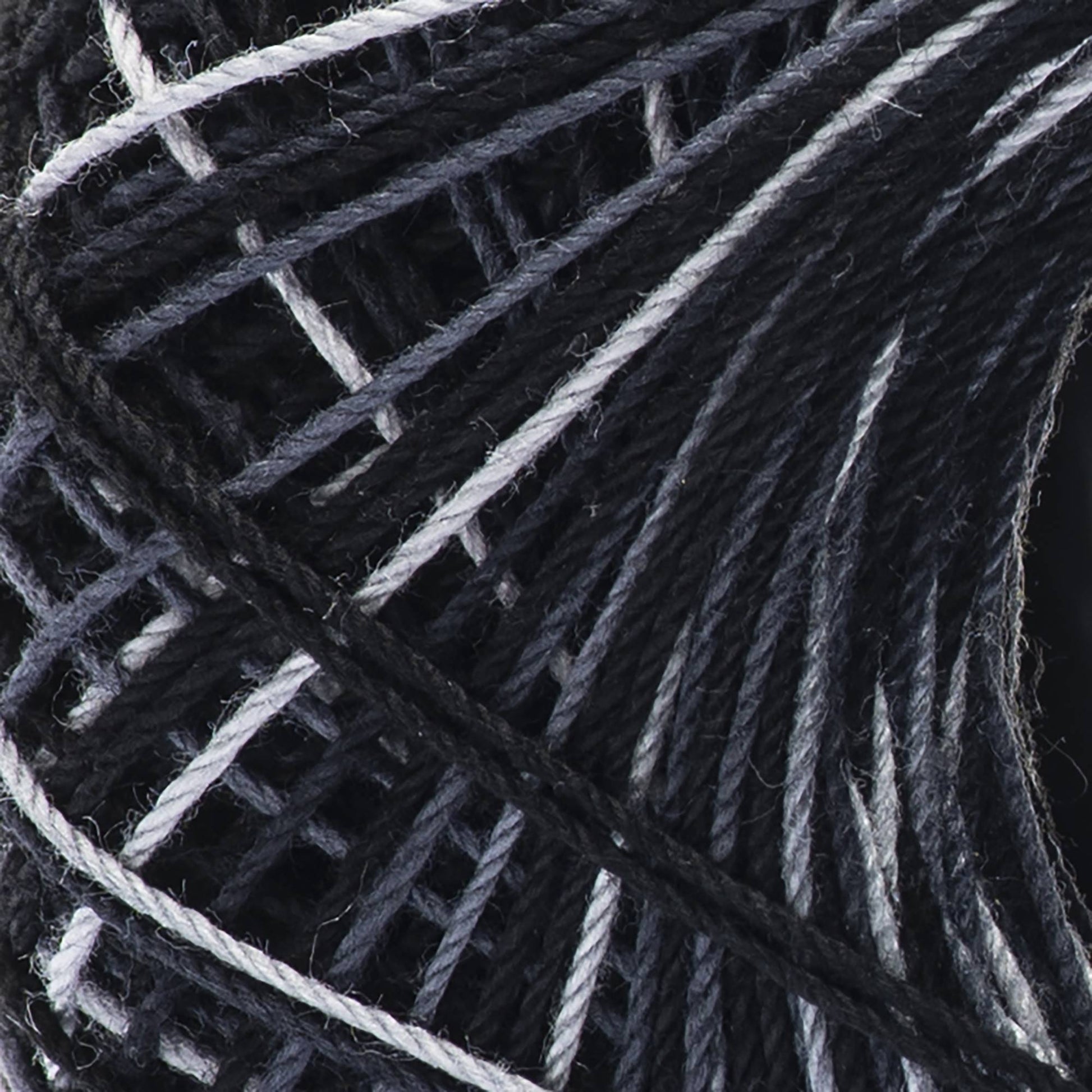 Aunt Lydia's Classic Crochet Thread Size 10 Black Pinstripes