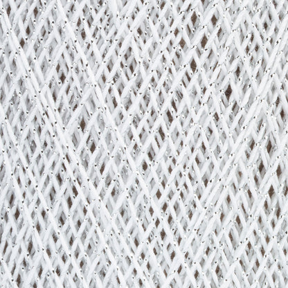 Aunt Lydia's Metallic Crochet Thread Size 10 White/Silver