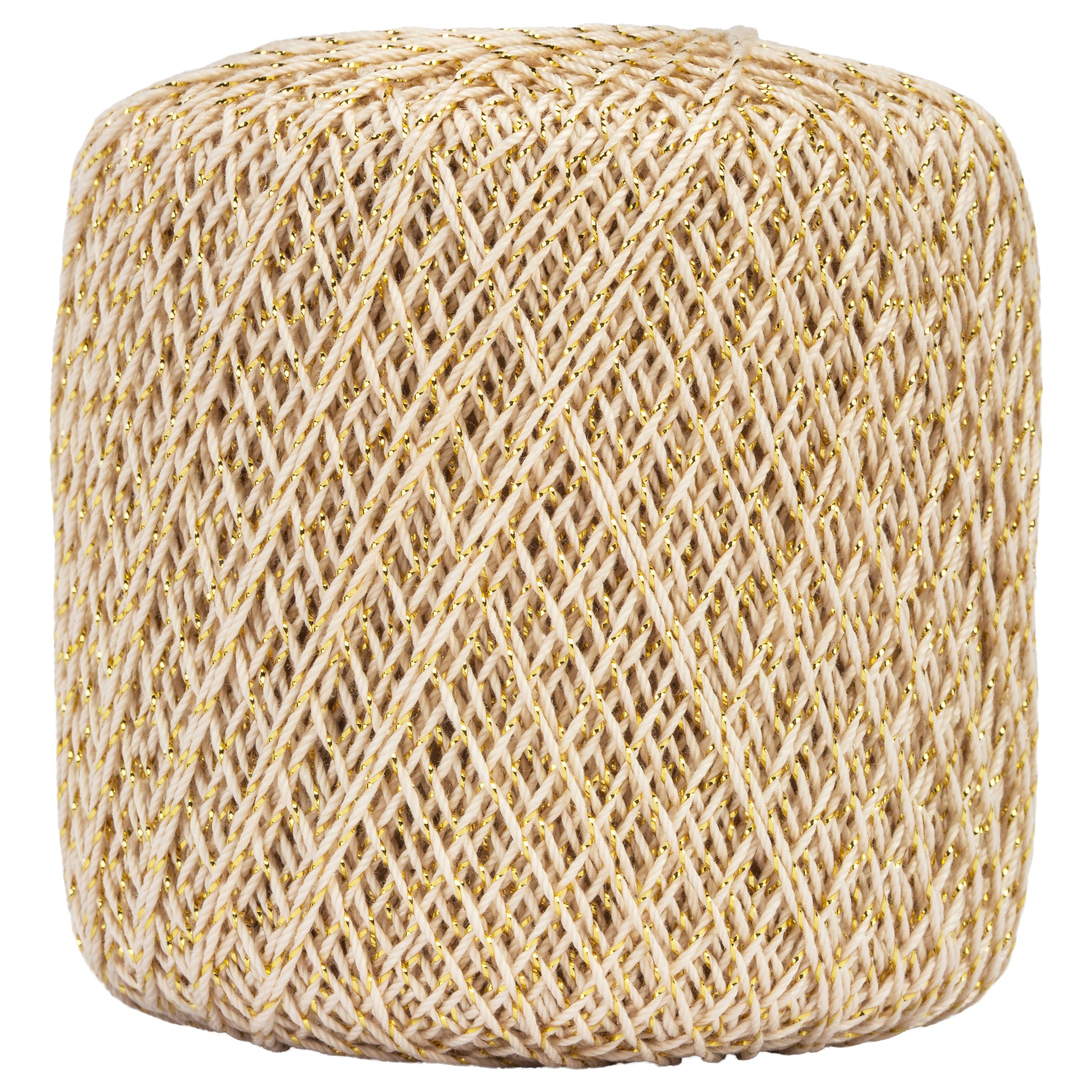 Aunt Lydia's Metallic Crochet Thread Size 10 Natural/Gold