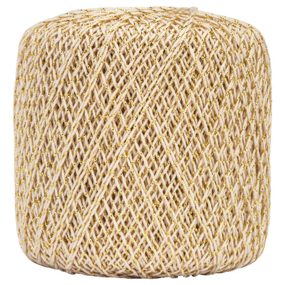 Aunt Lydia's Metallic Crochet Thread Size 10 Natural/Gold