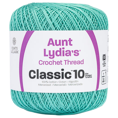 Aunt Lydia's Classic Crochet Thread Size 10 Aqua