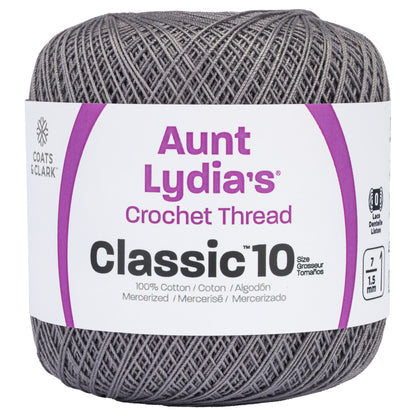 Aunt Lydia's Classic Crochet Thread Size 10 Stone