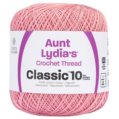 Aunt Lydia's Classic Crochet Thread Size 10 - Clearance shades Soft Mauve