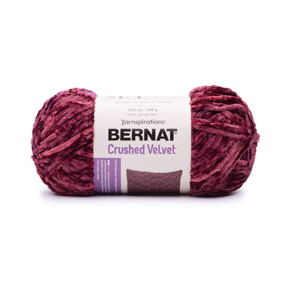 Bernat Crushed Velvet Yarn - Discontinued Shades Cranberry Cider