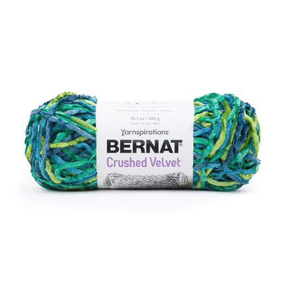 Bernat Crushed Velvet Yarn - Discontinued Shades Tropical Greens