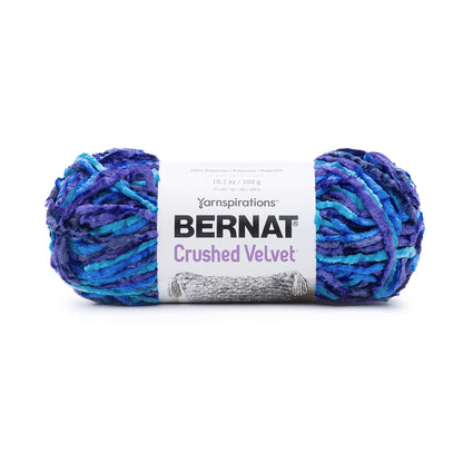 Bernat Crushed Velvet Yarn - Discontinued Shades Blue Brilliance