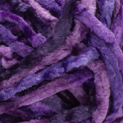 Bernat Crushed Velvet Yarn - Discontinued Shades Potent Purple