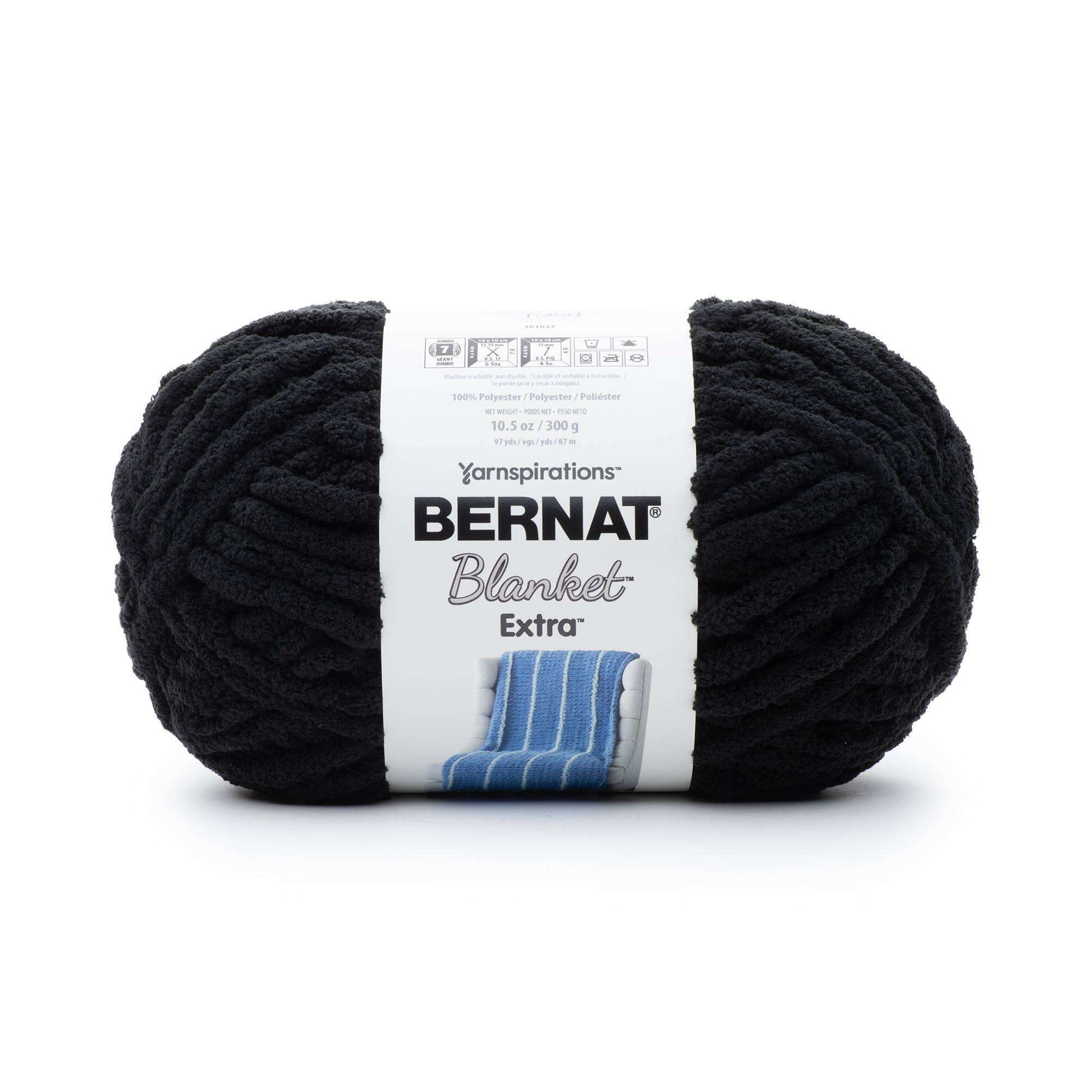 Bernat Blanket Extra Yarn (300g/10.5oz) - Clearance Shades* Black