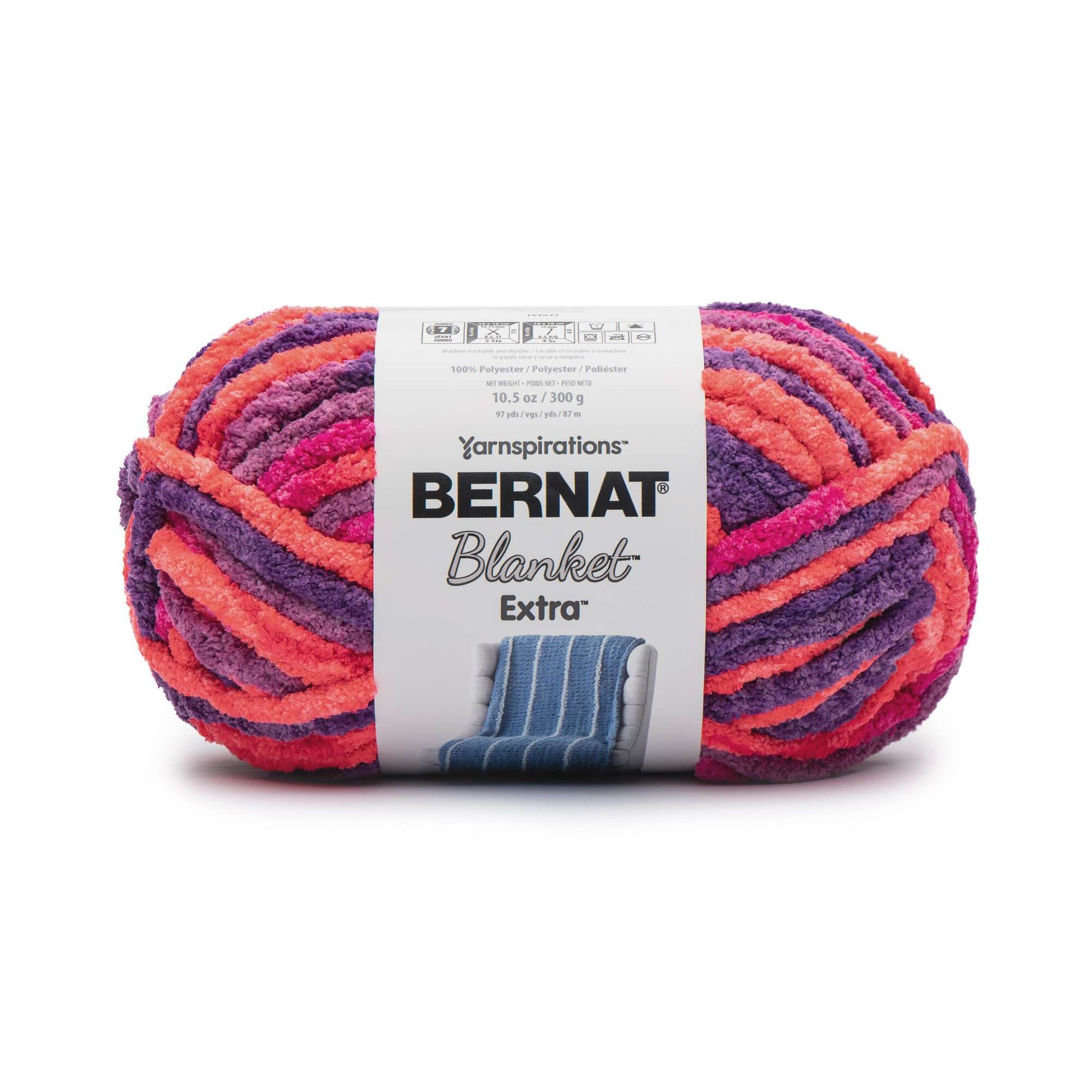 Bernat Blanket Extra Yarn (300g/10.5oz) - Clearance Shades* Plummy Brights Varg