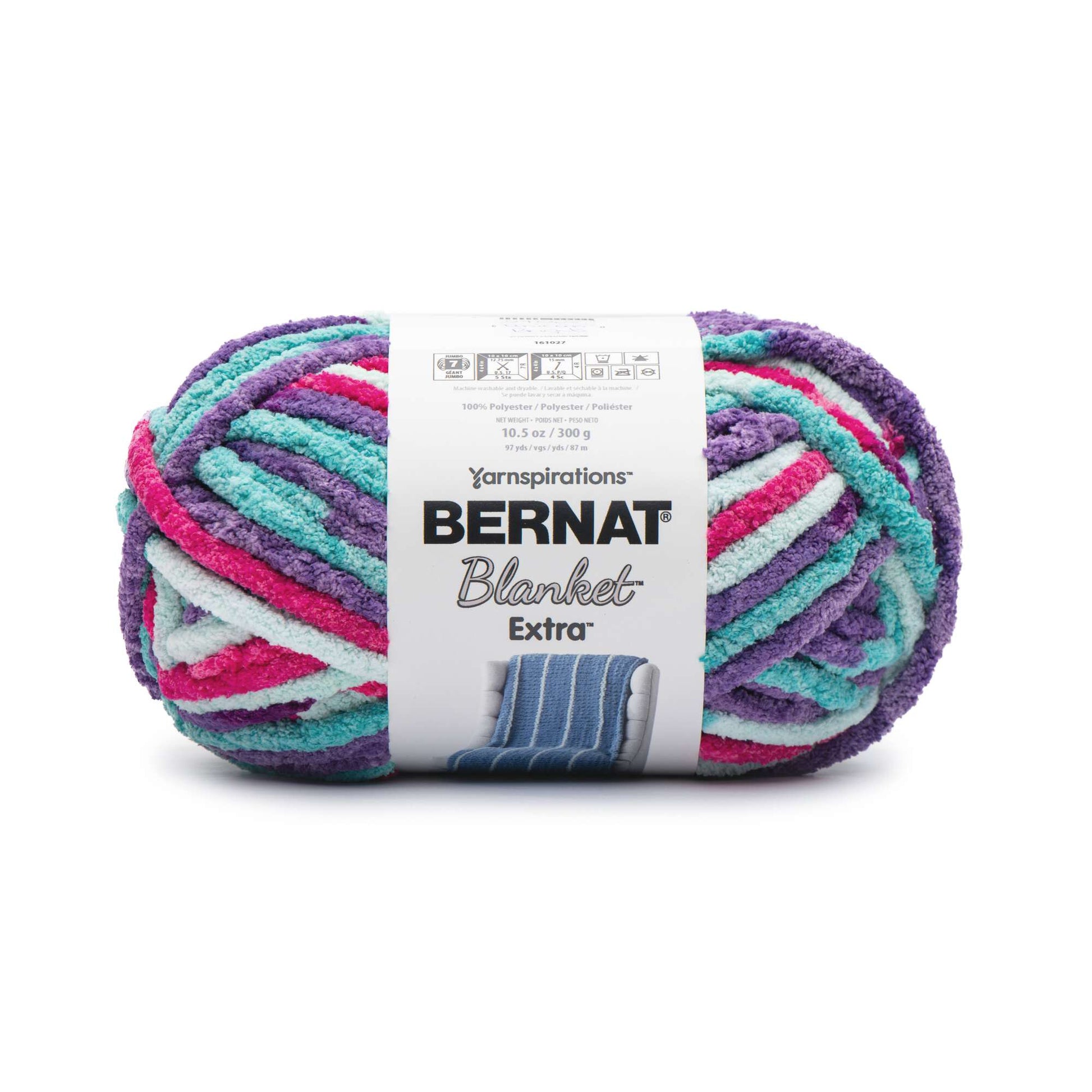 Bernat Blanket Extra Yarn (300g/10.5oz) - Clearance Shades* Unicorn Brights Varg