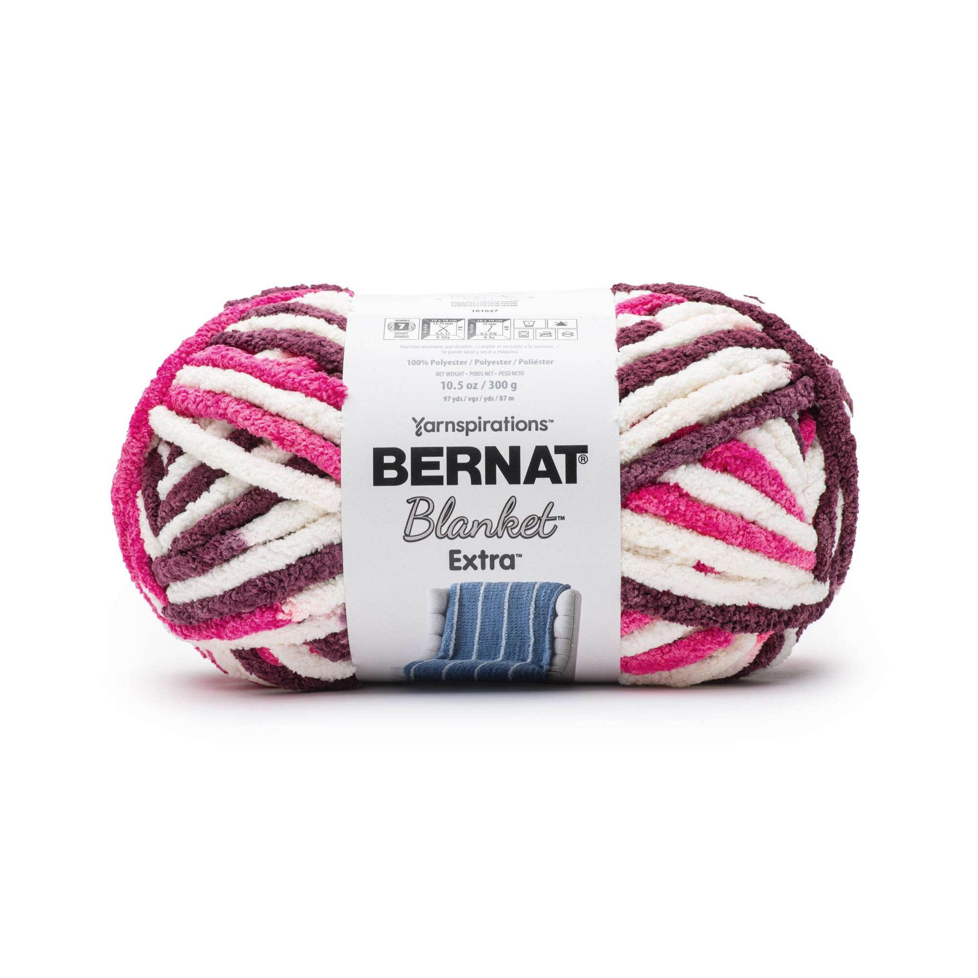 Bernat Blanket Extra Yarn (300g/10.5oz) - Clearance Shades* Pinky Punk Varg