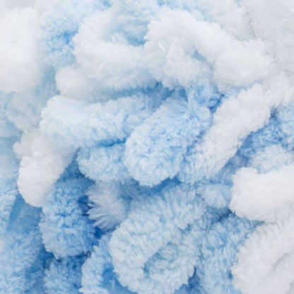Bernat Alize Blanket-EZ Yarn - Clearance Shades White & Blue