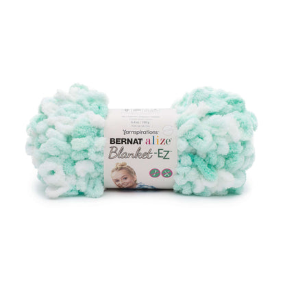 Bernat Alize Blanket-EZ Yarn - Clearance Shades White & Mint