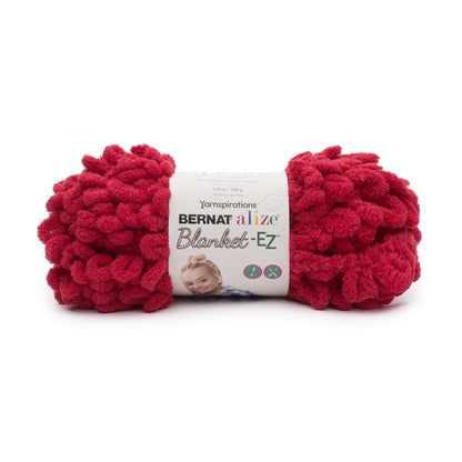 Bernat Alize Blanket-EZ Yarn - Clearance Shades Bright Red