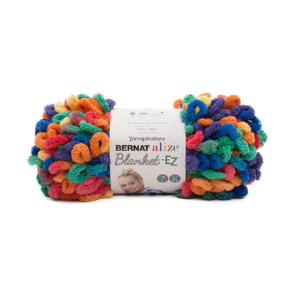 Bernat Alize Blanket-EZ Yarn - Clearance Shades Bright Rainbow