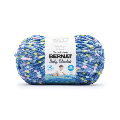 Bernat Baby Blanket Yarn (300g/10.5oz) - Clearance Shades Blue Jean Dot