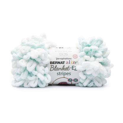 Bernat Alize Blanket-EZ Stripes Yarn - Discontinued shades Peppermint
