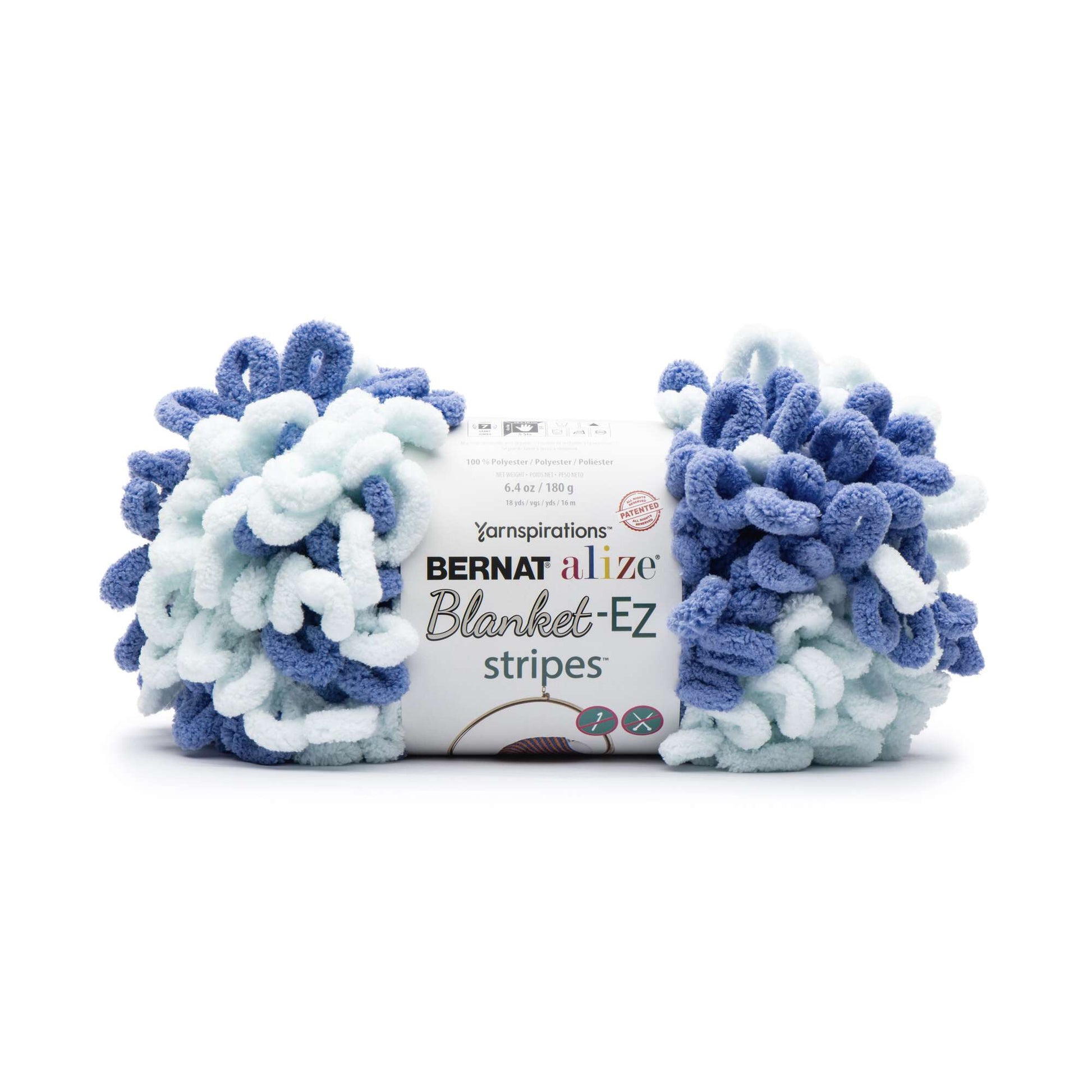 Bernat Alize Blanket-EZ Stripes Yarn - Discontinued shades