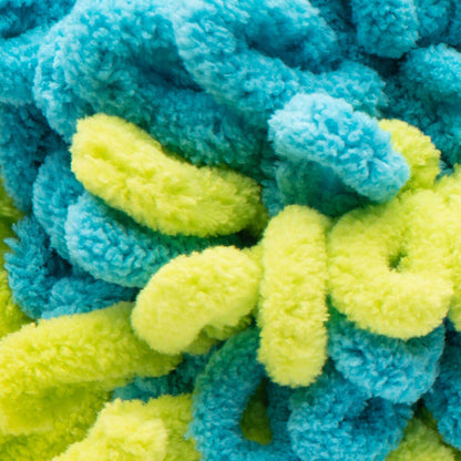 Bernat Alize Blanket-EZ Stripes Yarn - Discontinued Shades Limeade