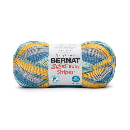 Bernat Softee Baby Stripes Yarn (250g/8.8oz) - Discontinued Shades Waterslide