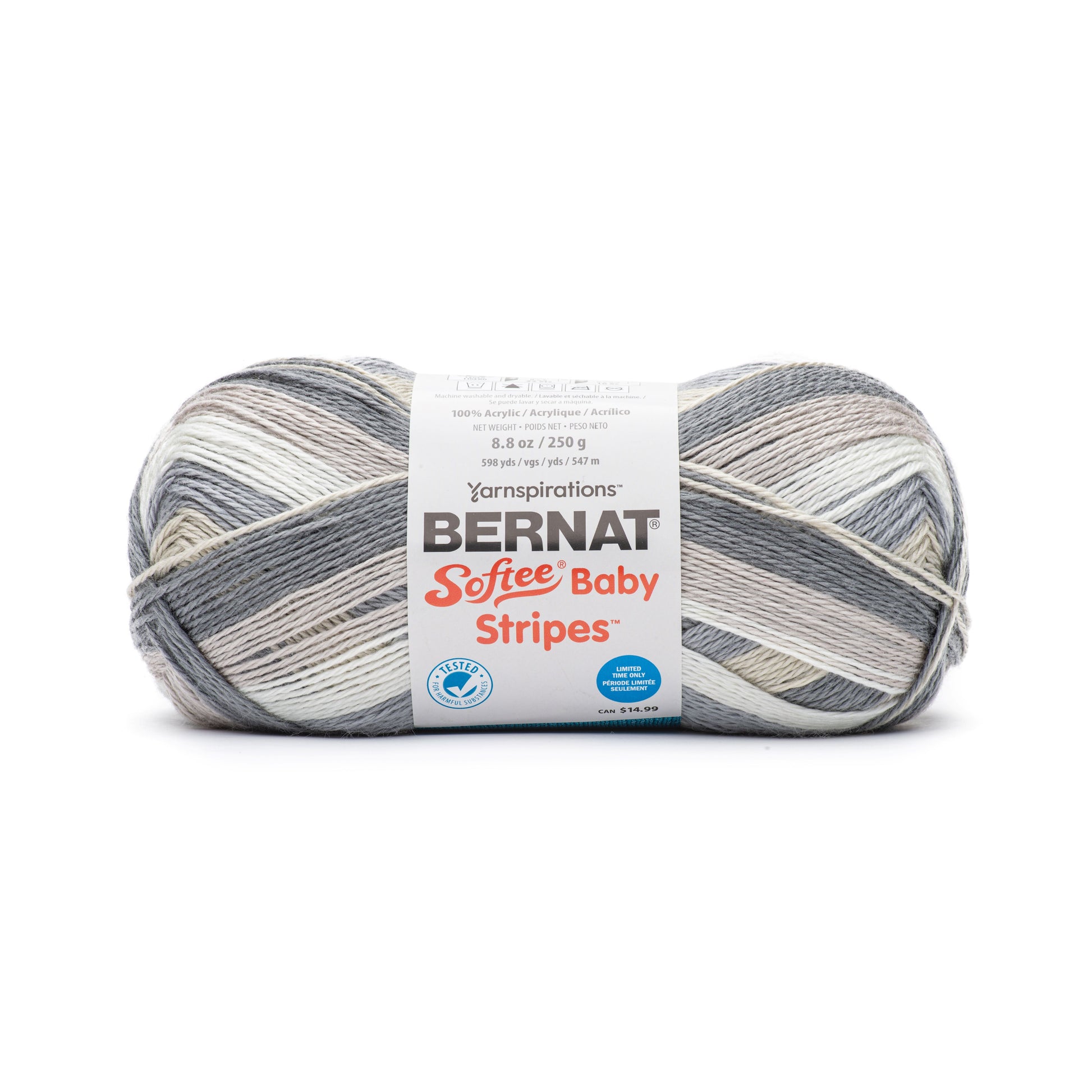 Bernat Softee Baby Stripes Yarn (250g/8.8oz) - Clearance Shades
