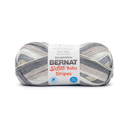Bernat Softee Baby Stripes Yarn (250g/8.8oz) - Clearance Shades Pebbles
