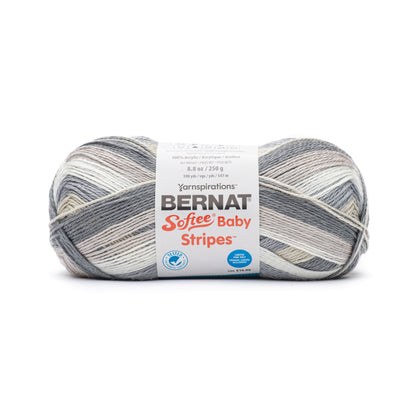 Bernat Softee Baby Stripes Yarn (250g/8.8oz) - Discontinued Shades Pebbles