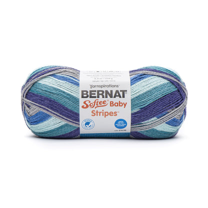 Bernat Softee Baby Stripes Yarn (250g/8.8oz) - Discontinued Shades Pool Party