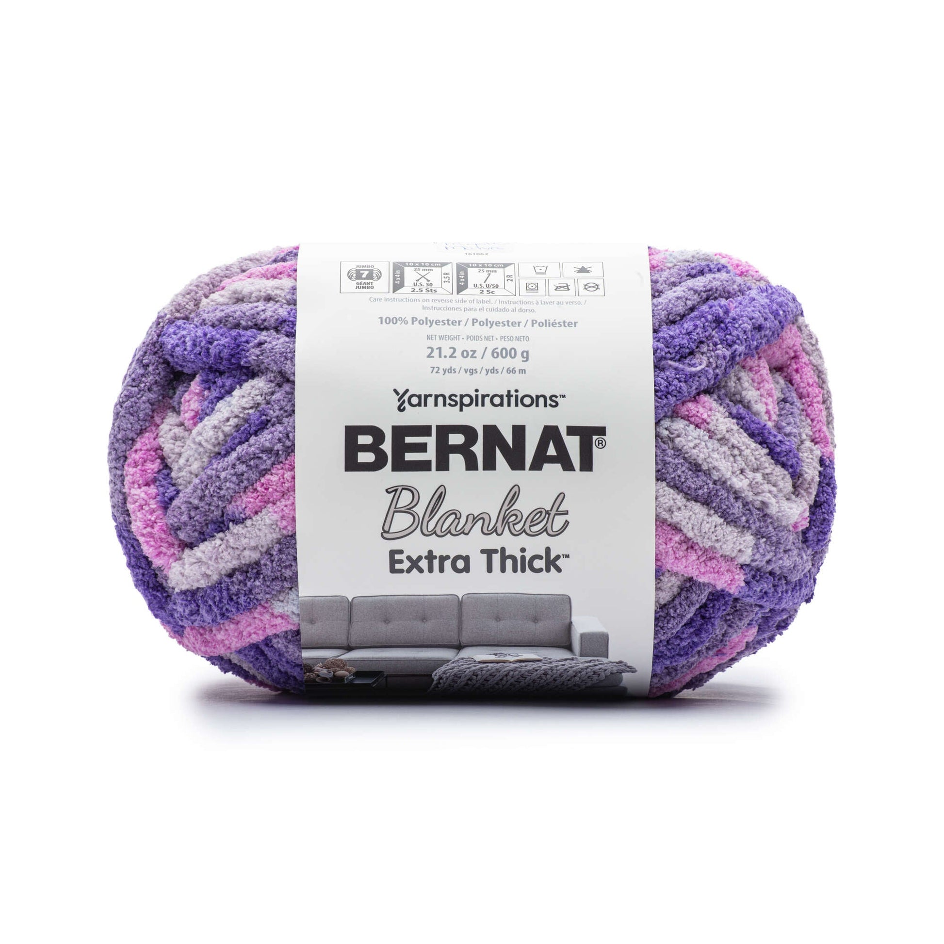 Bernat Blanket Extra Thick Yarn (600g/21.2oz) - Discontinued Shades Purple Malva