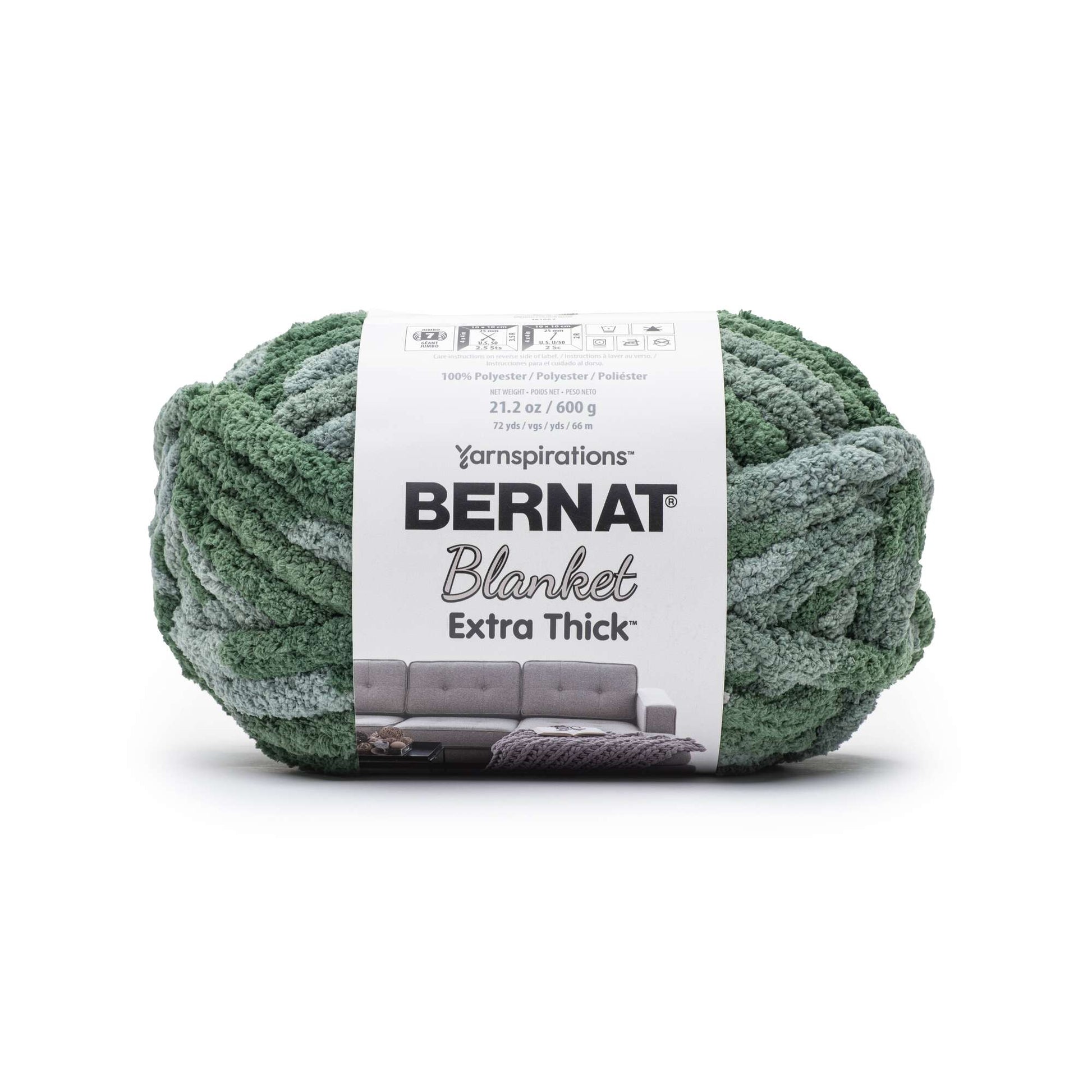 Bernat Blanket Extra Thick Yarn (600g/21.2oz) - Discontinued Shades Underbrush