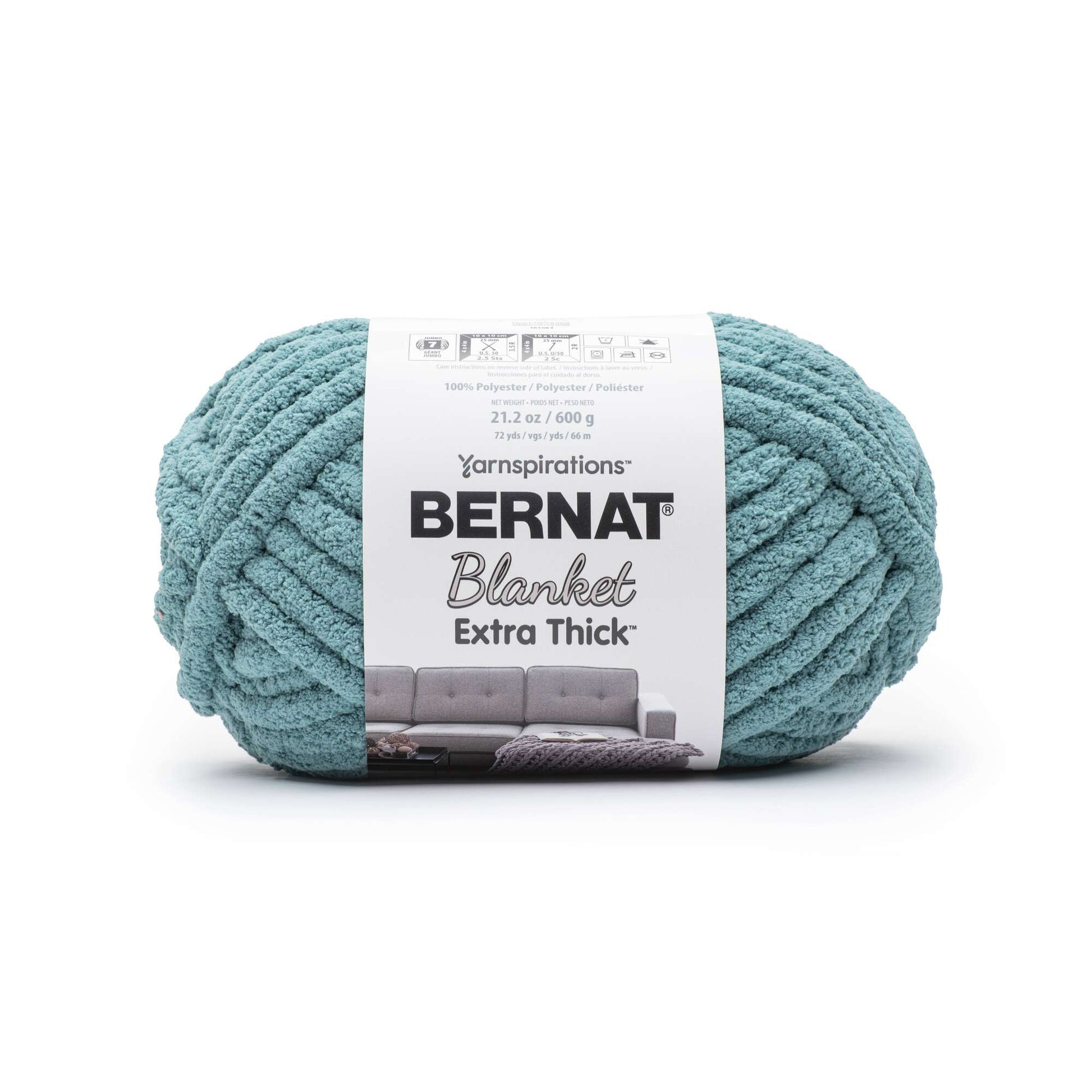 Bernat Blanket Extra Thick Yarn (600g/21.2oz) - Discontinued Shades Teal Moss