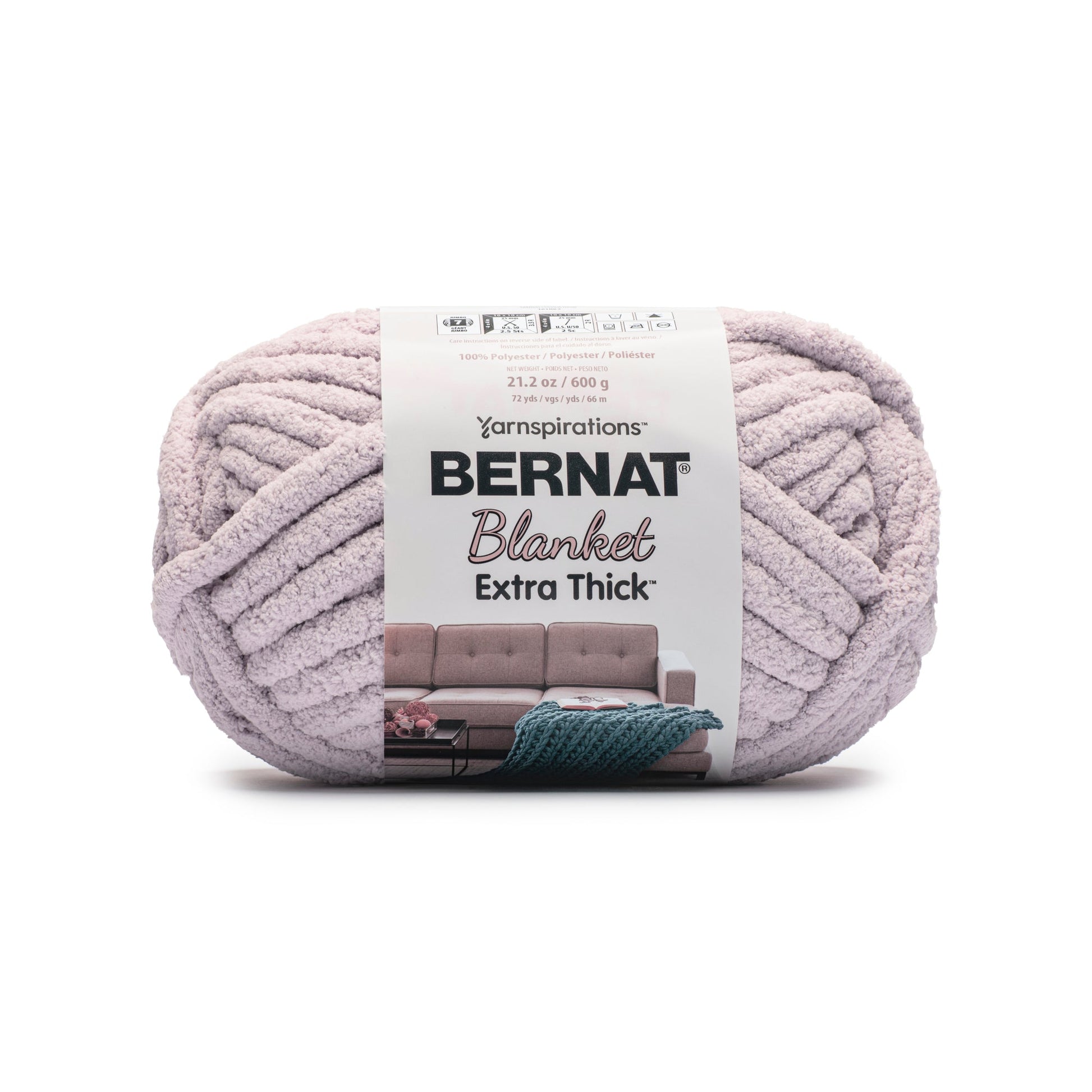 Bernat Blanket Extra Thick Yarn (600g/21.2oz) - Discontinued Shades Lilac Smoke