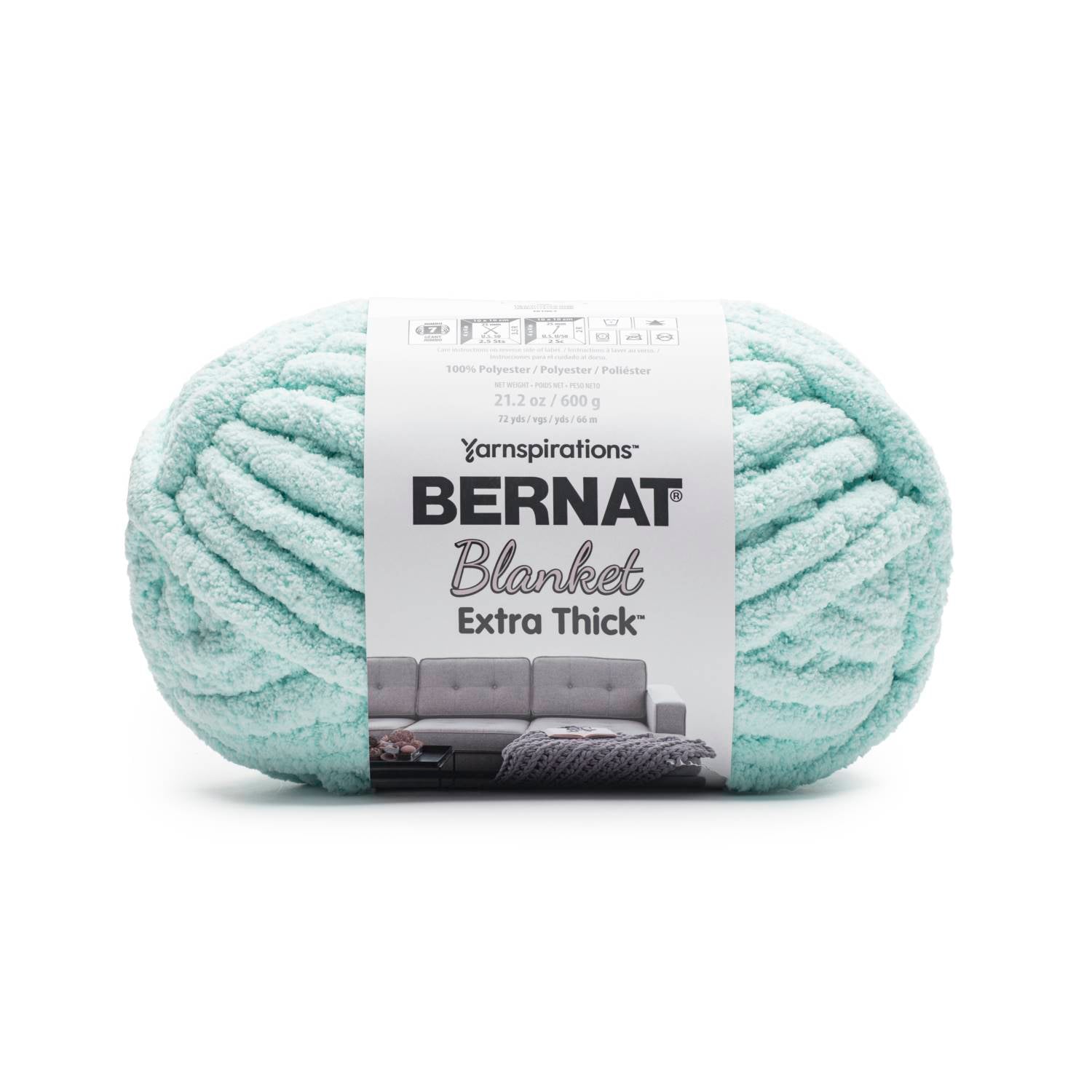 Bernat Blanket Extra Thick Yarn (600g/21.2oz) - Discontinued Shades Blue Frost