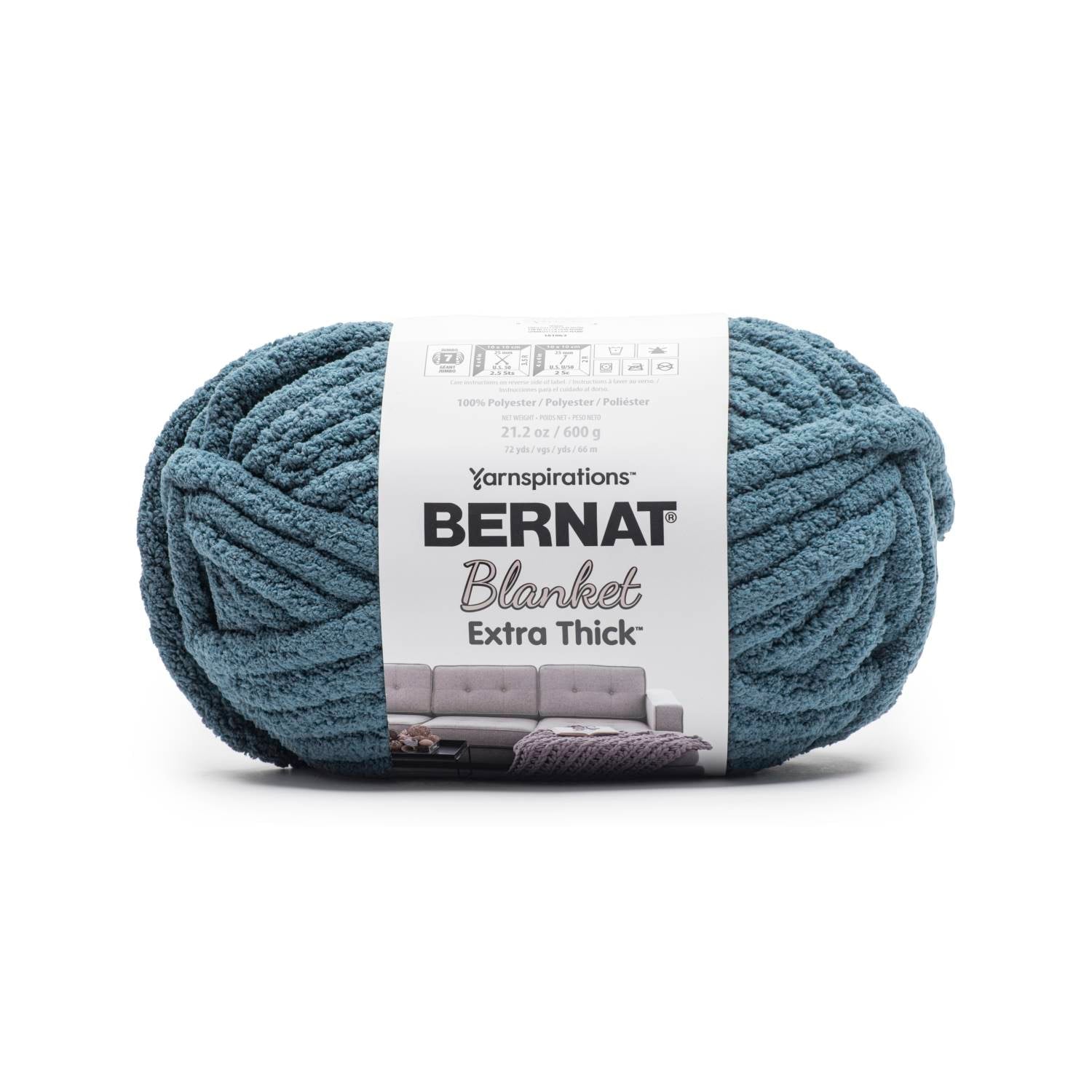 Bernat Blanket Extra Thick Yarn (600g/21.2oz) - Discontinued Shades Blue Spruce