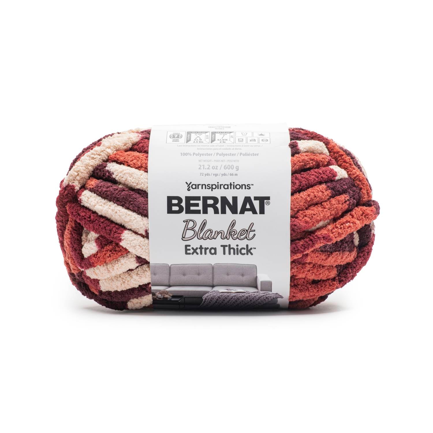 Bernat Blanket Extra Thick Yarn (600g/21.2oz) - Discontinued Shades Ruby