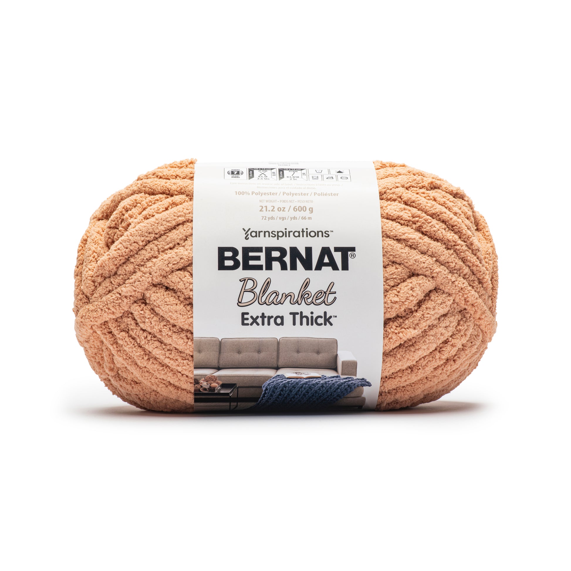 Bernat Blanket Extra Thick Yarn (600g/21.2oz) Fawn